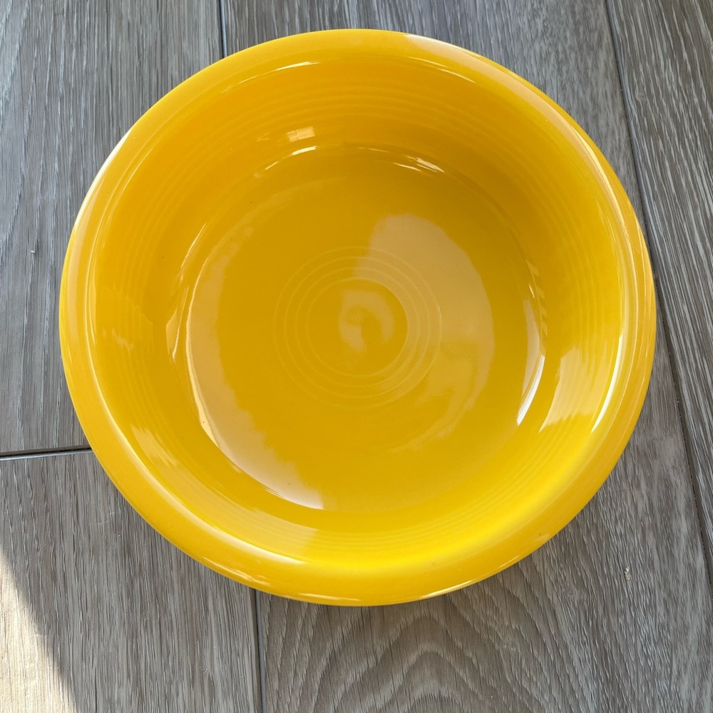 Fiestaware bowl, bright yellow